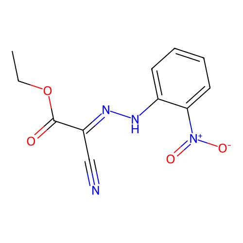 ethyl (2E)-cyano[2-(2-nitrophenyl)hydrazinylidene]ethanoate structure