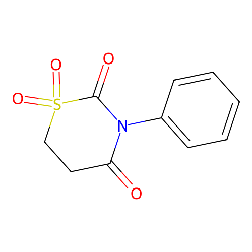 1,1-Dioxo-3-phenyl-1,3-thiazinane-2,4-dione structure