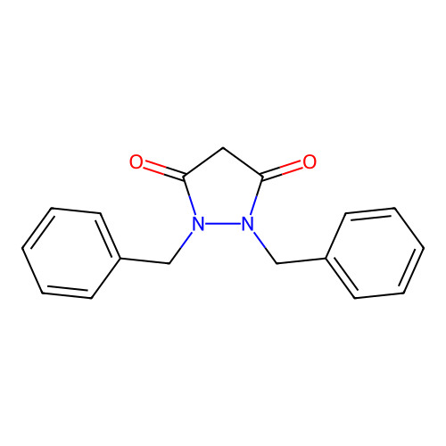 1,2-Dibenzylpyrazolidine-3,5-dione structure