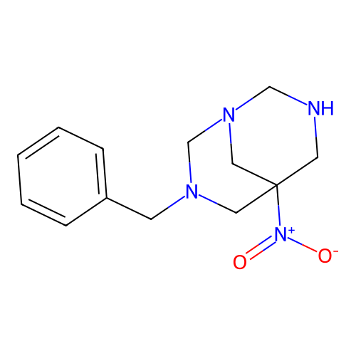 3-Benzyl-5-nitro-1,3,7-triazabicyclo[3.3.1]nonane structure