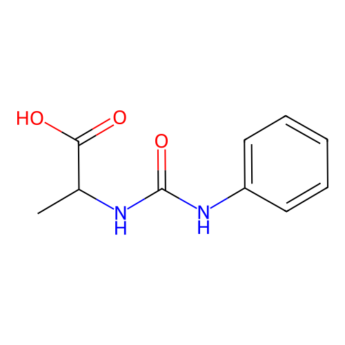 2-((Phenylcarbamoyl)amino)propanoic acid structure