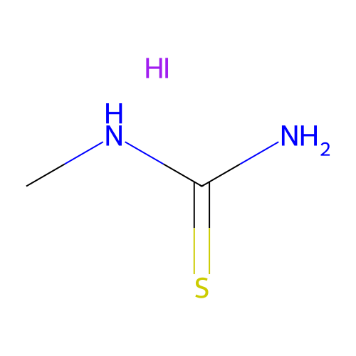 Methylthiourea monohydroiodide structure