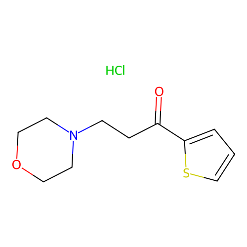 3-Morpholino-1-(2-thienyl)propan-1-one hydrochloride structure