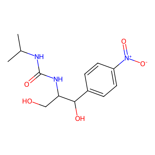1-[2-Hydroxy-1-(hydroxymethyl)-2-(4-nitrophenyl)ethyl]-3-isopropylurea structure