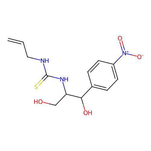 3-Allyl-1-(2-hydroxy-1-(hydroxymethyl)-2-(4-nitrophenyl)ethyl)thiourea structure