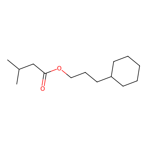 3-Cyclohexylpropyl isovalerate structure