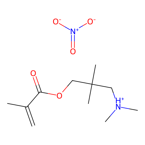 [2,2-Dimethyl-3-(2-methylprop-2-enoyloxy)propyl]-dimethylazanium nitrate structure