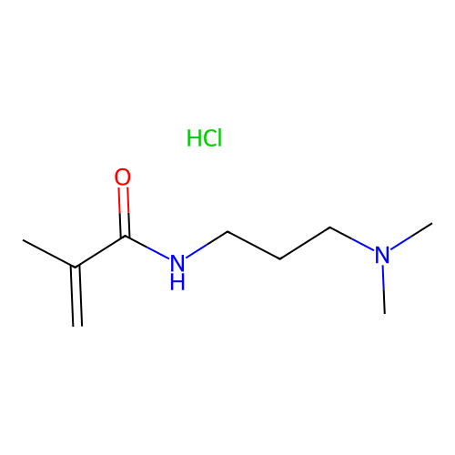 N-(3-(Dimethylamino)propyl)methacrylamide monohydrochloride structure