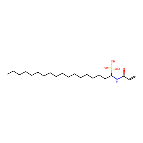 1-(Prop-2-enoylamino)octadecane-1-sulfonic acid structure