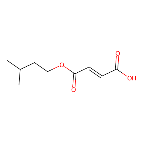 4-(3-Methylbutoxy)-4-oxobut-2-enoic acid structure