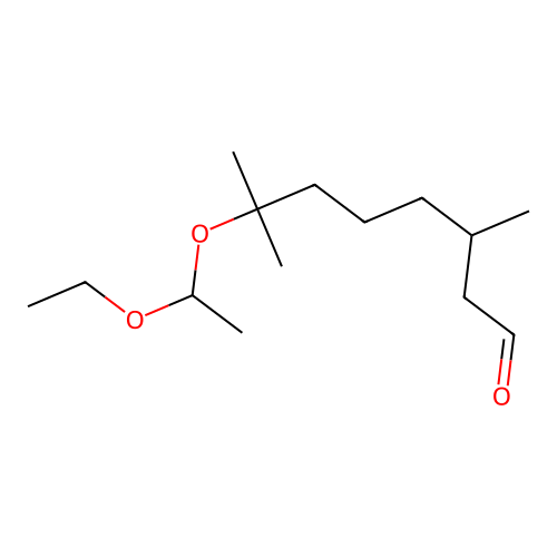 7-(1-Ethoxyethoxy)-3,7-dimethyloctanal structure