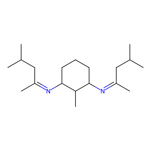 N,N'-Bis(1,3-dimethylbutylidene)-2-methylcyclohexane-1,3-diamine structure