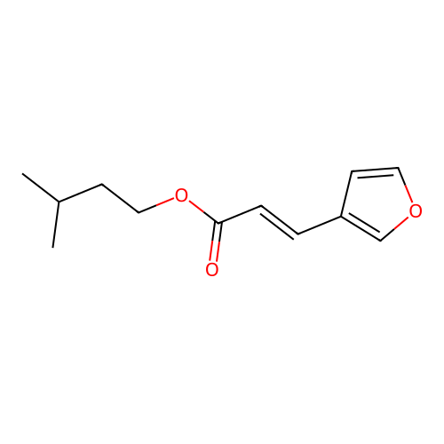 3-Methylbutyl 3-(3-furyl)acrylate structure