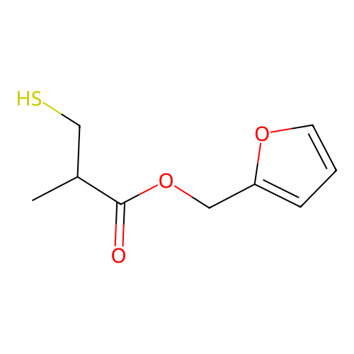 Furfuryl 3-mercapto-2-methylpropionate structure