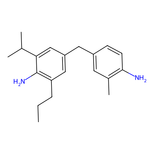 4-((4-Amino-m-tolyl)methyl)-2-isopropyl-6-propylaniline structure