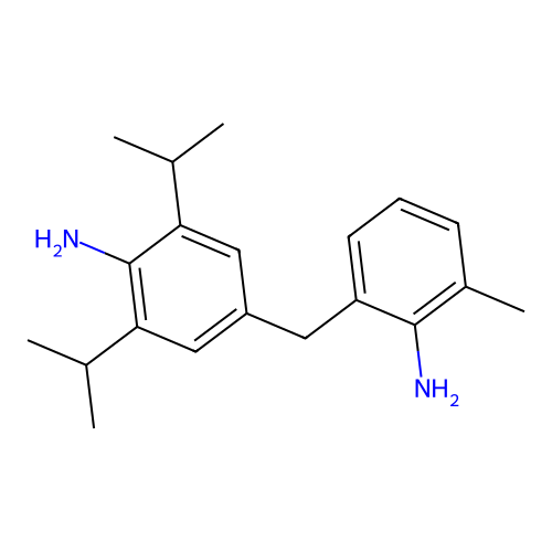 4-((2-Amino-m-tolyl)methyl)-2,6-diisopropylaniline structure