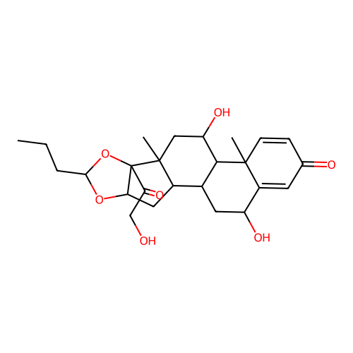 6-Beta-Hydroxy Budesonide structure