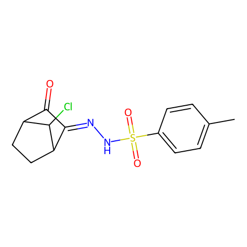 N'-(7-Chloro-3-oxobicyclo[2.2.1]heptan-2-ylidene)-4-methylbenzene-1-sulfonohydrazide structure