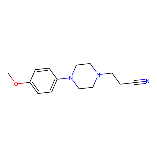 3-(4-(4-Methoxyphenyl)piperazin-1-yl)propanenitrile structure