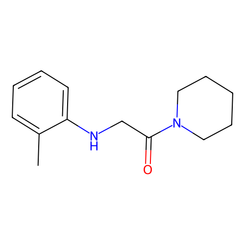2-[(2-Methylphenyl)amino]-1-(piperidin-1-yl)ethan-1-one structure