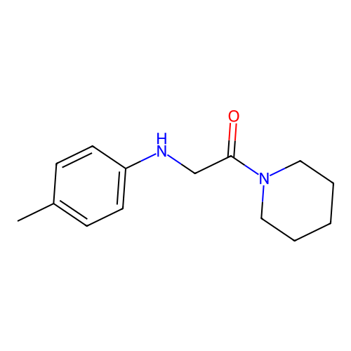 2-[(4-Methylphenyl)amino]-1-(piperidin-1-yl)ethan-1-one structure