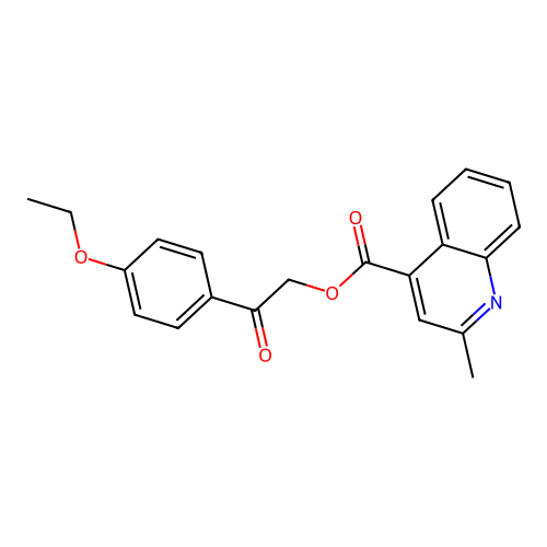 2-(4-Ethoxyphenyl)-2-oxoethyl 2-methyl-4-quinolinecarboxylate structure