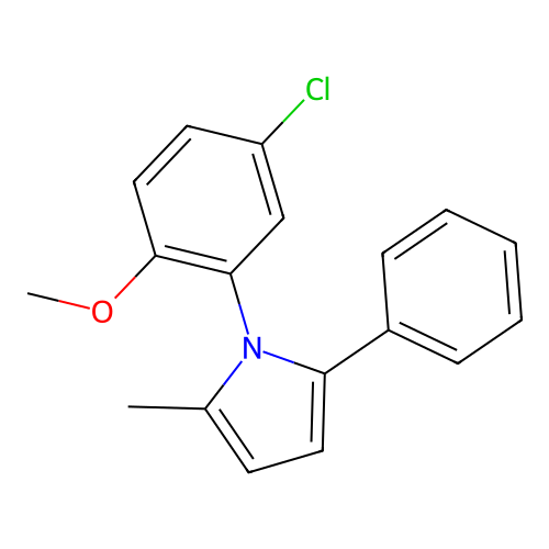 1-(5-Chloro-2-methoxyphenyl)-2-methyl-5-phenylpyrrole structure