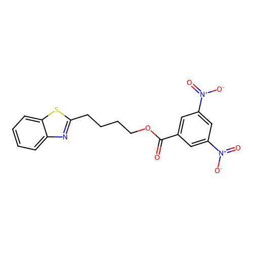 4-(1,3-Benzothiazol-2-yl)butyl 3,5-dinitrobenzoate structure