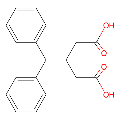 3-二苯甲基戊二酸 structure