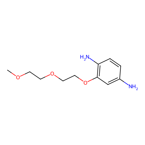 2-[2-(2-Methoxyethoxy)ethoxy]benzene-1,4-diamine structure