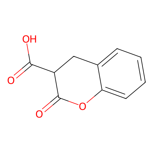2-氧代色烷-3-甲酸 structure