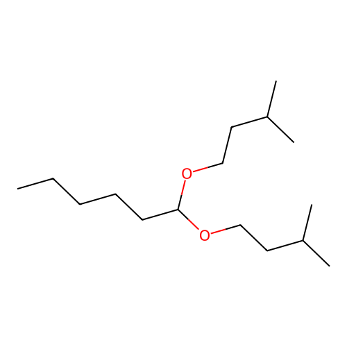 1,1-Bis(3-methylbutoxy)hexane structure