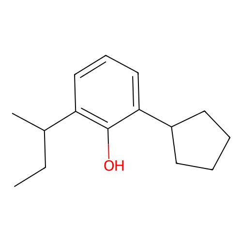 6-sec-Butyl-2-cyclopentylphenol structure