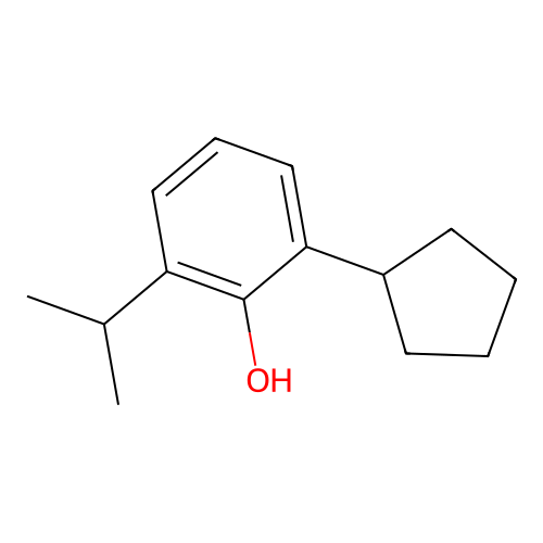 2-Cyclopentyl-6-isopropylphenol structure