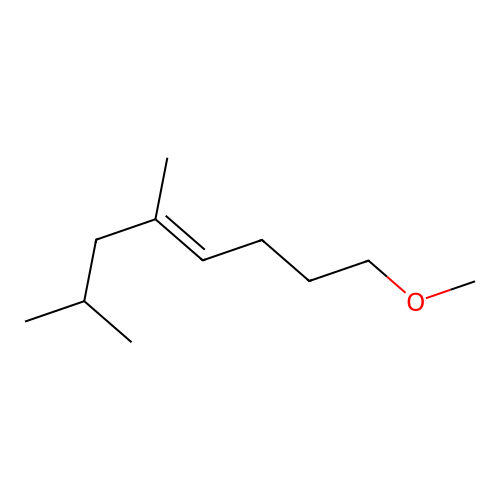 1-Methoxy-5,7-dimethyl-4-octene structure