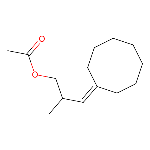 3-Cyclooctylidene-2-methylpropyl acetate structure