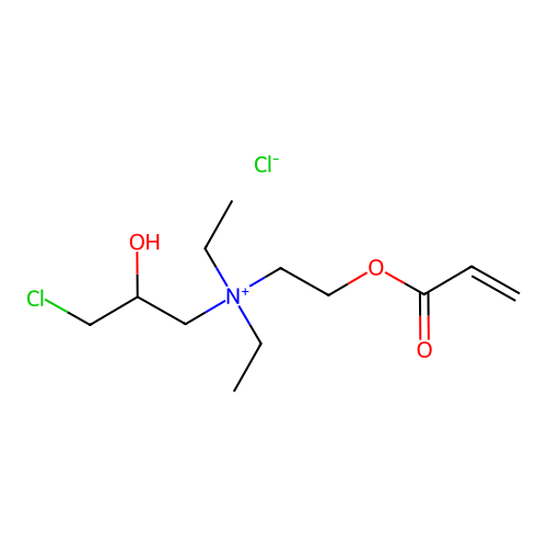 (3-Chloro-2-hydroxypropyl)diethyl[2-[(1-oxoallyl)oxy]ethyl]ammonium chloride structure