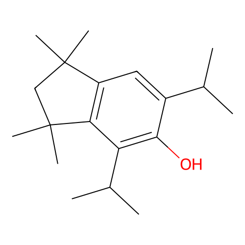 4,6-Bis(isopropyl)-1,1,3,3-tetramethylindan-5-ol structure