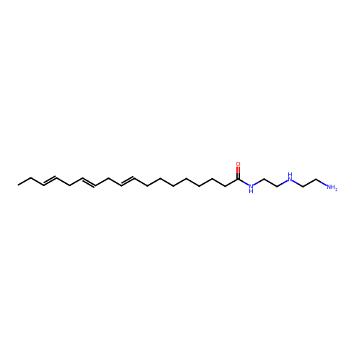 N-{2-[(2-aminoethyl)amino]ethyl}octadeca-9,12,15-trienamide structure