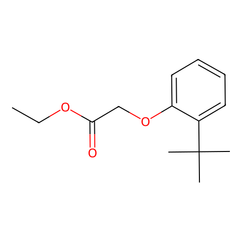 Ethyl (2-(1,1-dimethylethyl)phenoxy)acetate structure