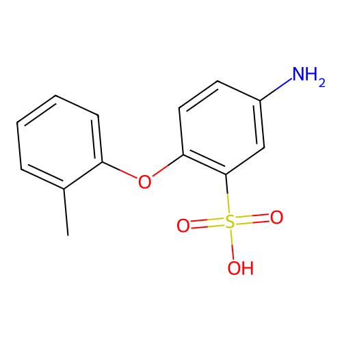 5-Amino-2-(o-tolyloxy)benzenesulphonic acid structure