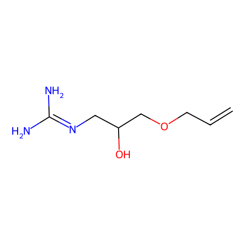 (3-(Allyloxy)-2-hydroxypropyl)guanidine structure