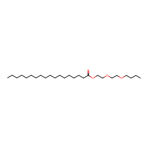 Octadecanoic acid, 2-(2-butoxyethoxy)ethyl ester structure