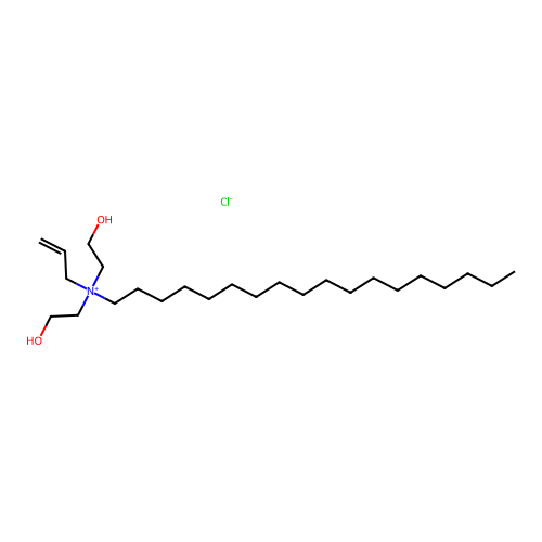 Allylbis(2-hydroxyethyl)octadecylammonium chloride structure