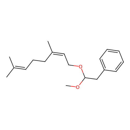 [2-(3,7-Dimethylocta-2,6-dienoxy)-2-methoxyethyl]benzene structure
