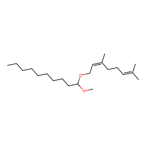1-(3,7-Dimethylocta-2,6-dienoxy)-1-methoxydecane structure