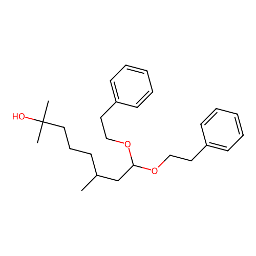 2,6-Dimethyl-8,8-bis(2-phenylethoxy)octan-2-ol structure