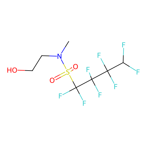 1,1,2,2,3,3,4,4-Octafluoro-N-(2-hydroxyethyl)-N-methylbutane-1-sulphonamide structure