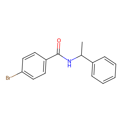 4-bromo-N-(1-phenylethyl)benzamide structure