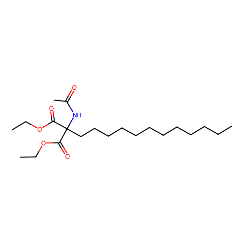 Diethyl(acetylamino)(dodecyl)propanedioate structure
